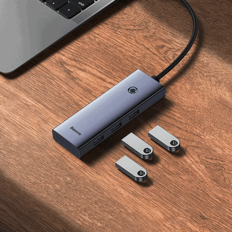 هاب 5 پورت USB – C باسئوس مدل UltraJoy Series HDMI – 4K 30Hz Clarity