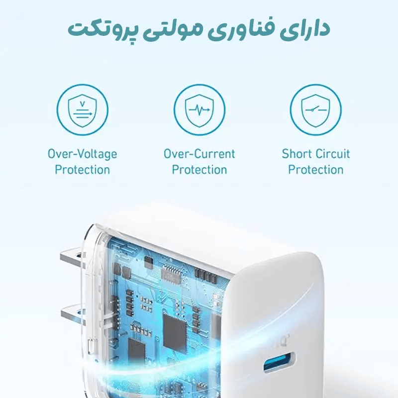 شارژر دیواری انکر مدل Anker Select Charger A2347 توان 20 وات