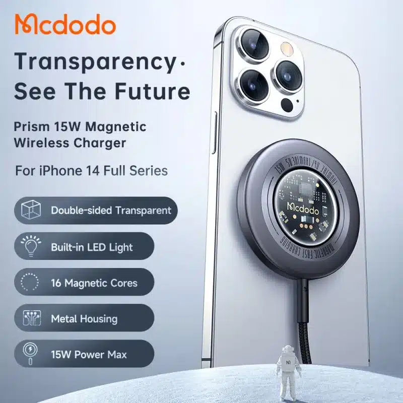 شارژر وایرلس مگسیف مک دودو Mcdodo CH – 2330 توان 15 وات